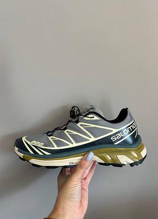 Кроссовки salomon xt-6 grey/beige