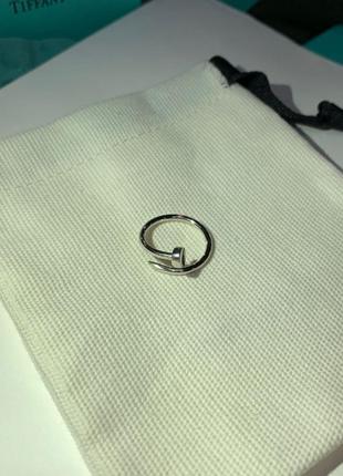Кольцо гвоздик, серебро 925 пробы3 фото