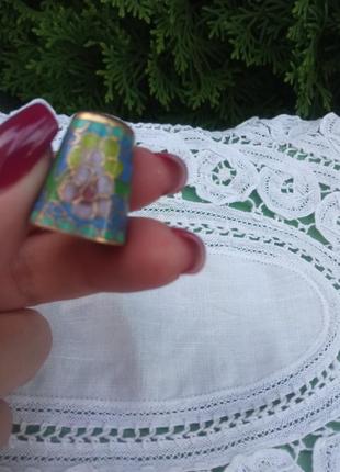 Продам наперстянка клуазоне . эмаль и золото