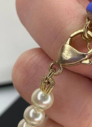 Брендовий підвіска покриття позолота перли7 фото