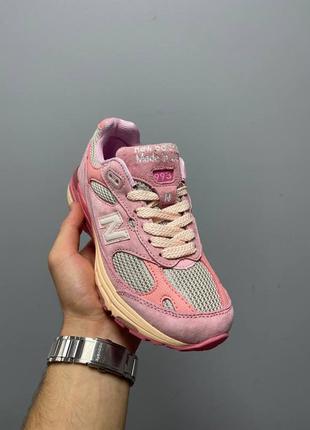 Женские кроссовки розовые new balance 993 pink joe freshgoods performance art powder pink2 фото