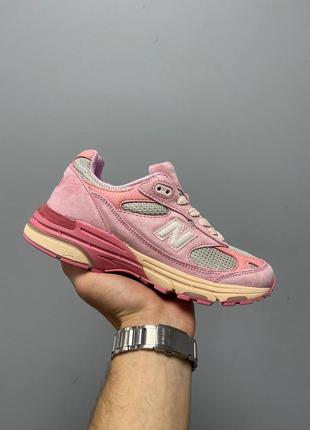 Женские кроссовки розовые new balance 993 pink joe freshgoods performance art powder pink1 фото