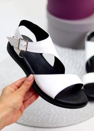 Натур шкіра босоніжки жіночі