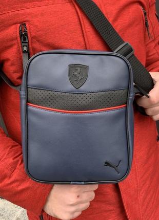 Барсетка шкір. puma синя