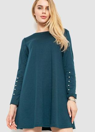 Сукня вільного крою  колір смарагдовий 176r104