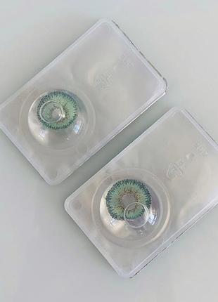 Лінзи контактні для очей кольорові fresh lady без діоптрій зелені