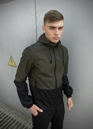 Куртка softshell light intruder хакі-чорна