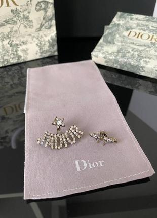 Брендовые серьги позолота, люкс качество