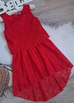Святкова сукня плісе на 7-8 років