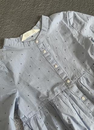 Бавовняна блузка з візерунком hm розмір 134 8-9 років (0710440001)8 фото