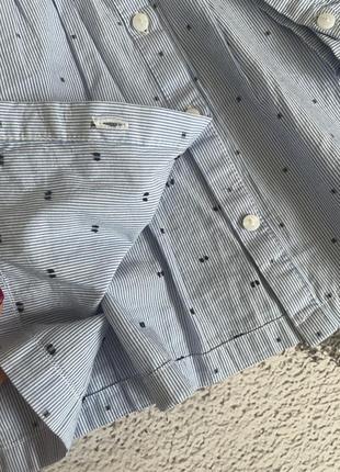 Бавовняна блузка з візерунком hm розмір 134 8-9 років (0710440001)9 фото