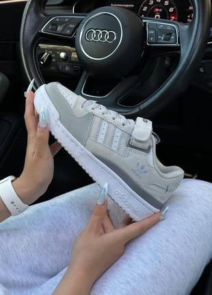 Жіночі кросівки adidas originals forum 84 low grey suede