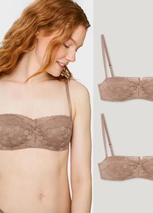 Бра  топ бюстьє, бюст, ліф жіночий мереживо оригінал h&m поштучно