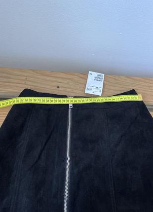 Юбка h&amp;m черная нижняя эта мини юбка с замком юбка3 фото