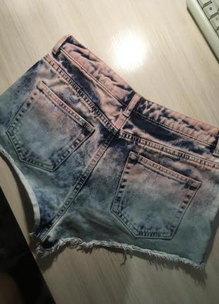 Шорты topshop moto ombre hotpants w306 фото