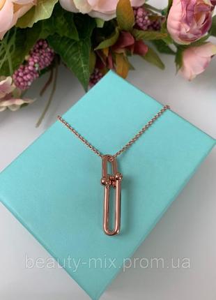 Подвеска с кулоном позолота 18k тиффани tiffany7 фото