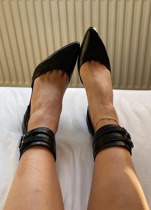 Туфли на шпильке черные кожаные для фотосессии высокие каблуки на каблуках секси5 фото