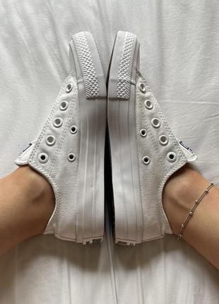 Кеды converse белые молочные кеды низкие