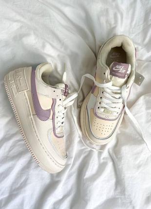 Кроссовки nike air force shadow white purple10 фото