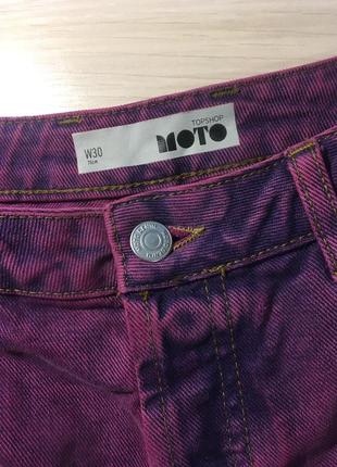 Шорты topshop moto hotpant in pink w305 фото