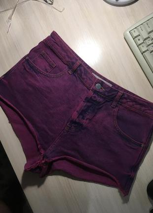 Шорты topshop moto hotpant in pink w302 фото