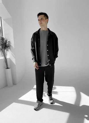 Комплект сорочка штани чорний