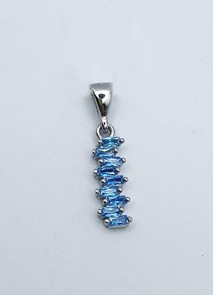 Кулон срібний з кубічним цирконієм 1,45 г