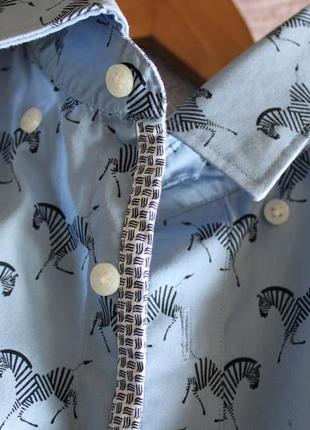Интересная мужская рубашка с зебрами от крутого бренда ted baker5 фото