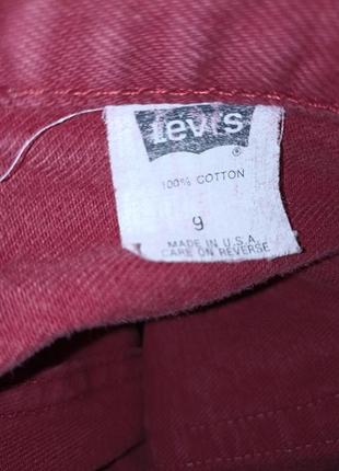 Levis джинсы мом красные винтаж6 фото