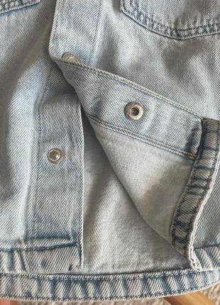 Джинсовая рубашка zara джинсовка3 фото