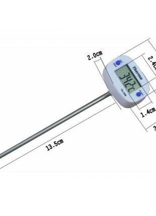 Термометр для м'яса зі щупом із цифровим дисплеєм та-288 до 300 °c4 фото