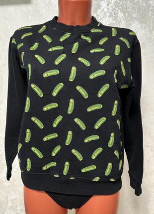 Свитшот с рисунком огурец