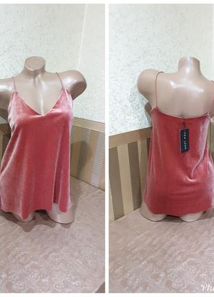 Бархатная майка.  new look.