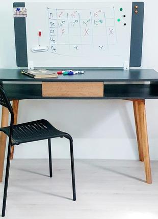 Комп'ютерний стіл з магнітною дошкою. письмовий стіл. стіл офісний.6 фото