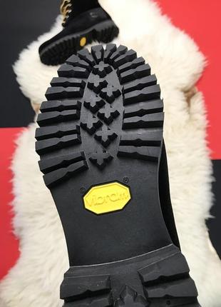 🕸️timberland black velvet x off white (демисезон)🕸️женские черные ботинки тимберленд деми.8 фото