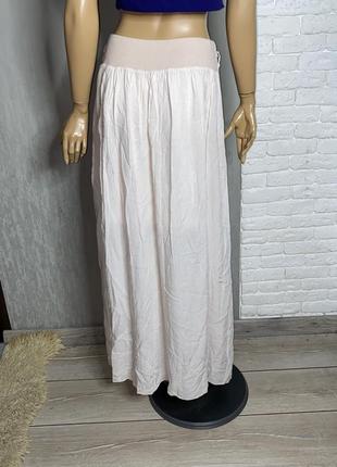 Тонкая итальянская юбка с карманами на широкой резинке2 фото