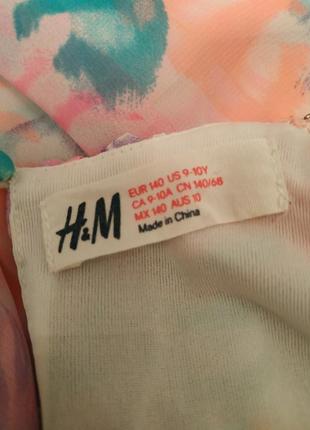 Яскраве літнє плаття h&m з легкої тканини3 фото