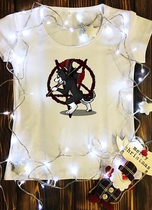 Женская футболка  с принтом - мистер пиклз с пектограмой