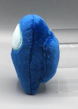 М'яка іграшка космонавт among us, 10 см, синій2 фото
