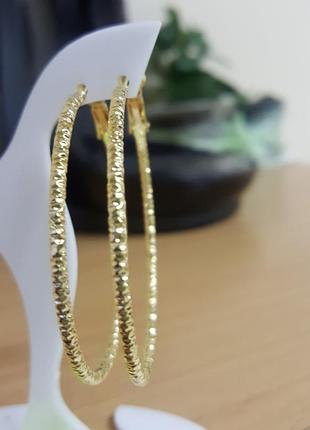 Серьги позолота