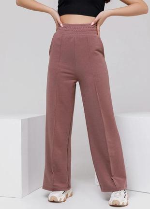 Актуальні теплі жіночі спортивні штани палаццо штани-палаццо утеплені жіночі спортивні штани на флісі