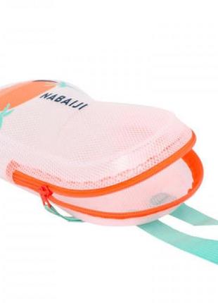 Водонепроникна сумка для басейну nabaiji 100 об'єм 3 л 17 х 30 х 6 см помаранчева для мокрих речей3 фото