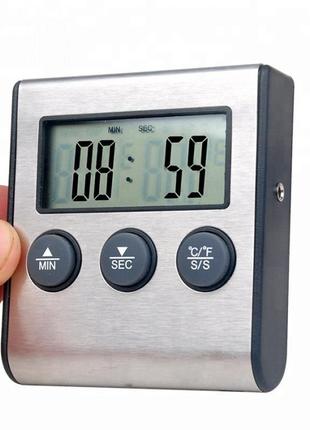 Цифровий термометр tp-700 для духовки (печі) з виносним датчиком до 250 °c2 фото