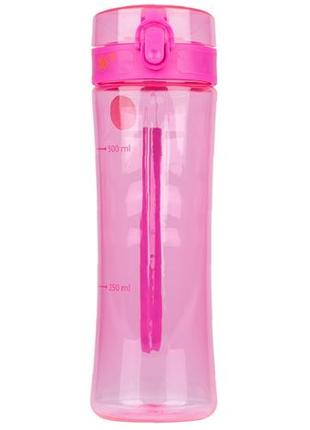 Пляшечка для води "yes" 707620 680мл рожева, шт1 фото