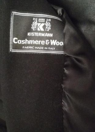 Шикарное итальянское шерстяное базовое чёрное черное зимнее пальто3 фото