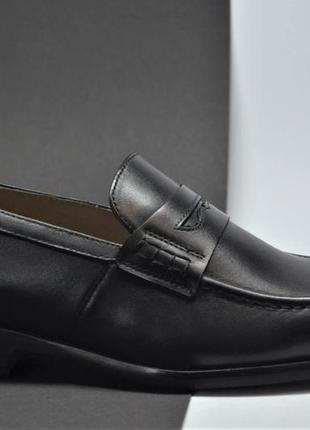 Мужские модные кожаные туфли лоферы черные marriotti 6035 фото