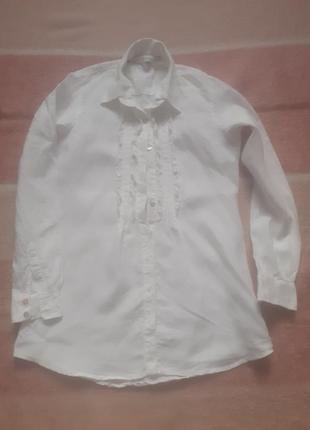 Блуза лен,scapa, 100% лен,блуза нарядная натуральная