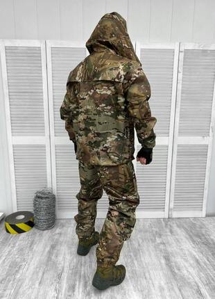 Мужской водонепроницаемый костюм куртка + брюки / дождевик плащевка пиксель размер универсальный2 фото