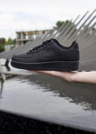 Nike air force 1 classic black10 фото