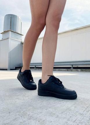 Nike air force 1 classic black6 фото